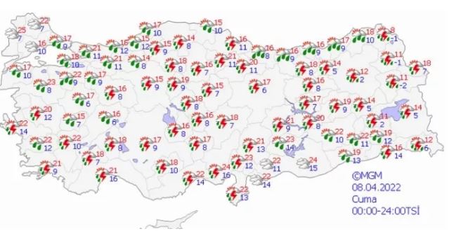 Meteoroloji il il açıkladı! Kuvvetli sağanak geliyor