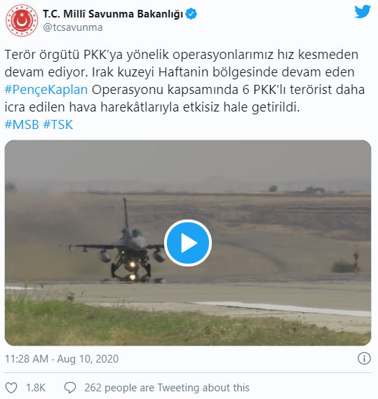 Irak'ın kuzeyinde 6 PKK'lı terörist etkisiz hale getirildi
