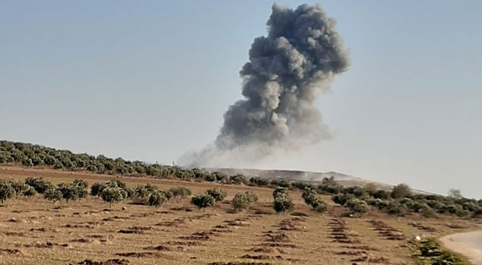 MSB: El-Bab'ta tespit edilen 1 tonluk bomba imha edildi