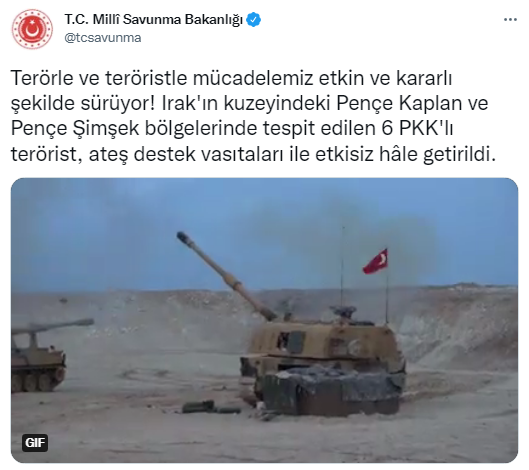 MSB duyurdu: 6 terörist etkisiz hale getirildi