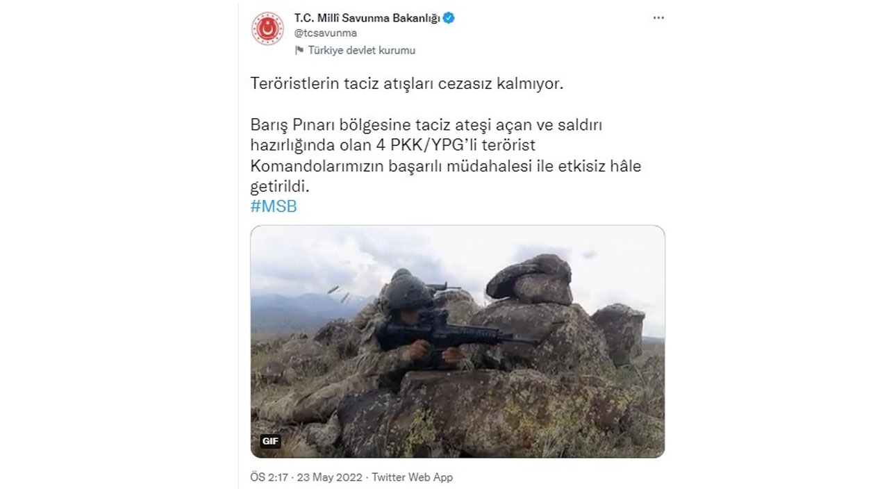 PKK'ya darbe üstüne darbe! 4 terörist etkisiz hale getirildi PKK'ya darbe üstüne darbe! 4 terörist etkisiz hale getirildi
