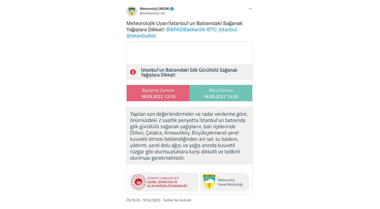 Meteoroloji’den gök gürültülü sağanak uyarısı: Günlerce sürecek… Dikkat aralarında İstanbul da var