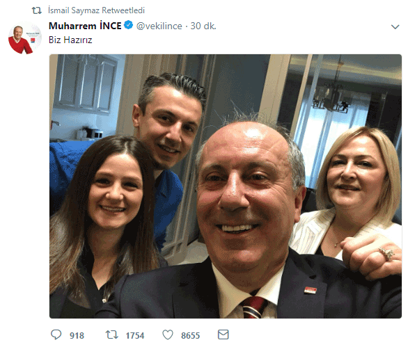 CHP'nin Cumhurbaşkanı Adayı Kim Oldu? (CHP'nin Adayı Muharrem İnce oldu)