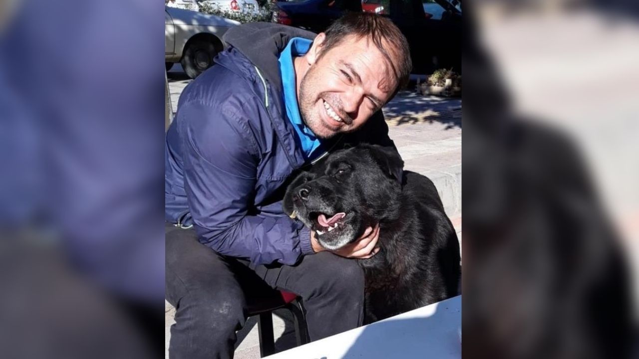 Vefalı köpek Bali, sahibinin tabutunun başından ayrılmadı Vefalı köpek Bali, sahibinin tabutunun başından ayrılmadı