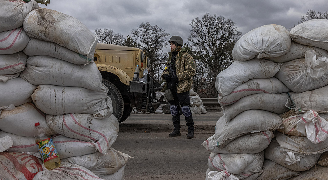 Kiev’de kent meydanına barikatlar kuruldu Kiev’de kent meydanına barikatlar kuruldu