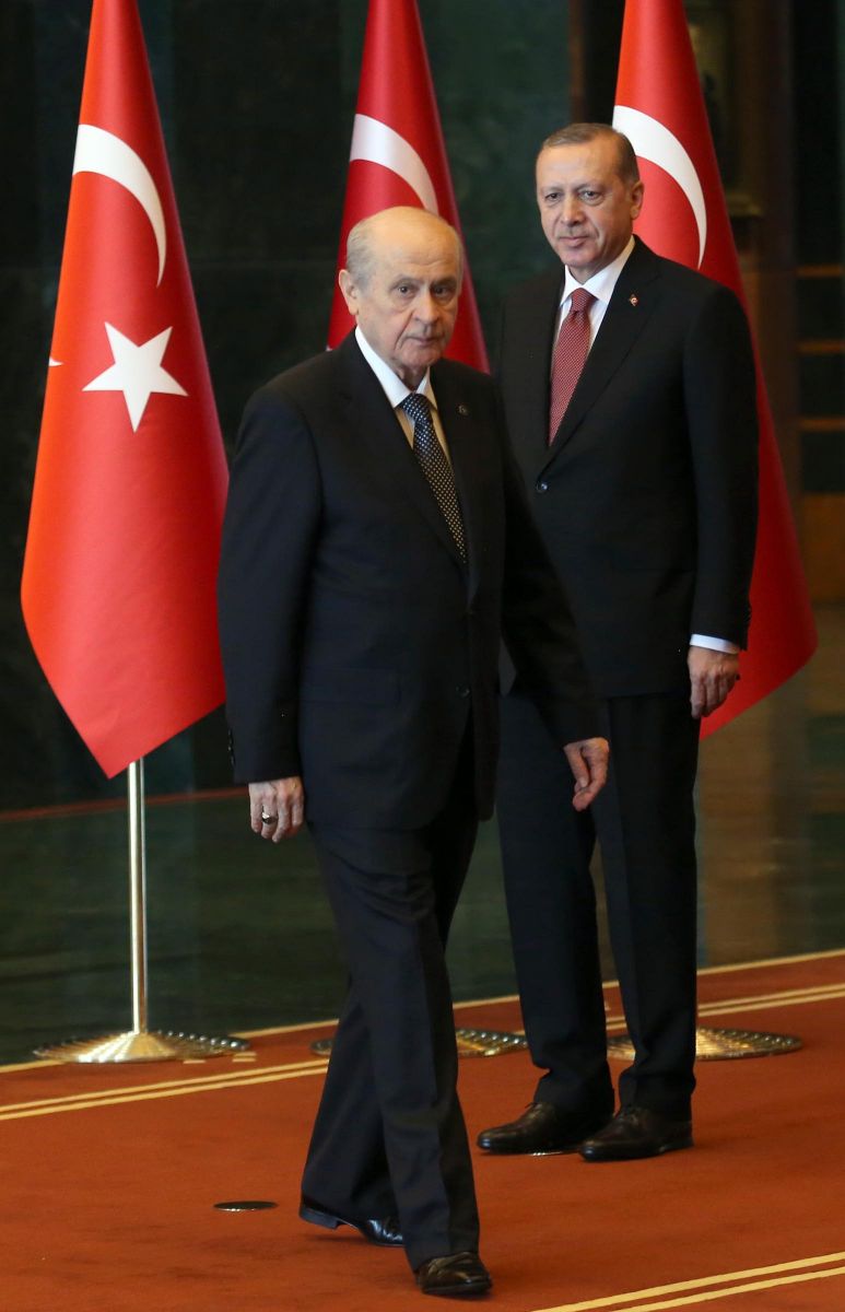 Devlet Bahçeli ilk kez 29 Ekim kutlaması için Beştepe'de