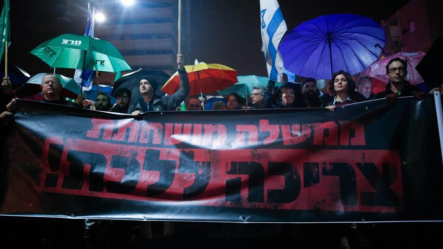 İsrail'de Netanyahu protestosu