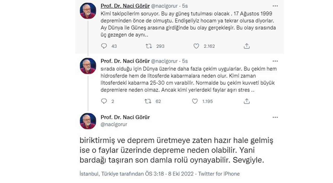 Naci Görür 25 Ekim’deki güneş tutulmasıyla ilgili uyardı: Bardağı taşıran son damla rolü oynayabilir