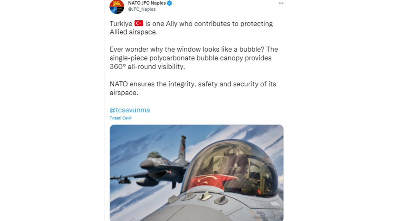 NATO 'Türkiye' dedi: F-16'daki o ayrıntıyı açıkladı NATO 'Türkiye' dedi: F-16'daki o ayrıntıyı açıkladı