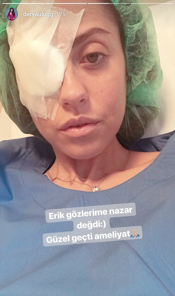 Derya Uluğ ameliyat olduğunu sosyal medyadan duyurdu