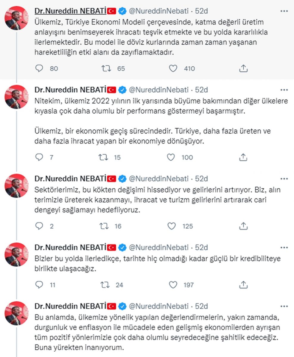 Bakan Nebati: Tarihte hiç olmadığı kadar güçlü bir kredibiliteye birlikte ulaşacağız