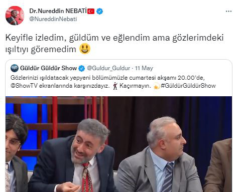 Güldür Güldür'de 'Nureddin Nebati' skeci yayınlandı, Bakan Nebati sessiz kalmadı Güldür Güldür'de 'Nureddin Nebati' skeci yayınlandı, Bakan Nebati sessiz kalmadı