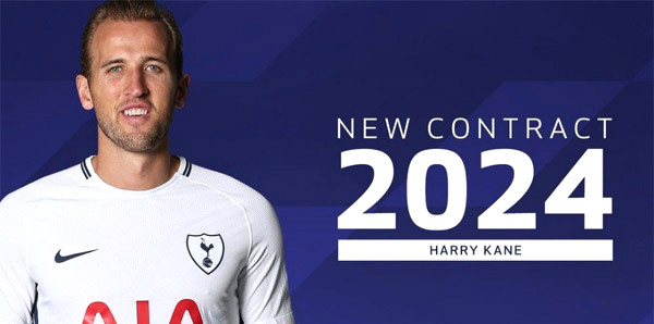 İngiliz golcü Harry Kane, 2024'e kadar Tottenham'da