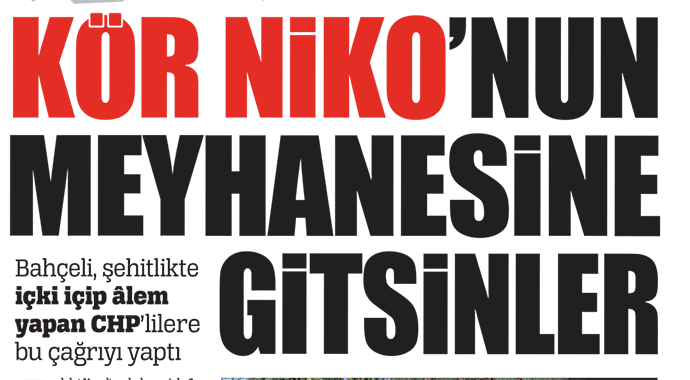 Siyasette gündem Kör Niko
