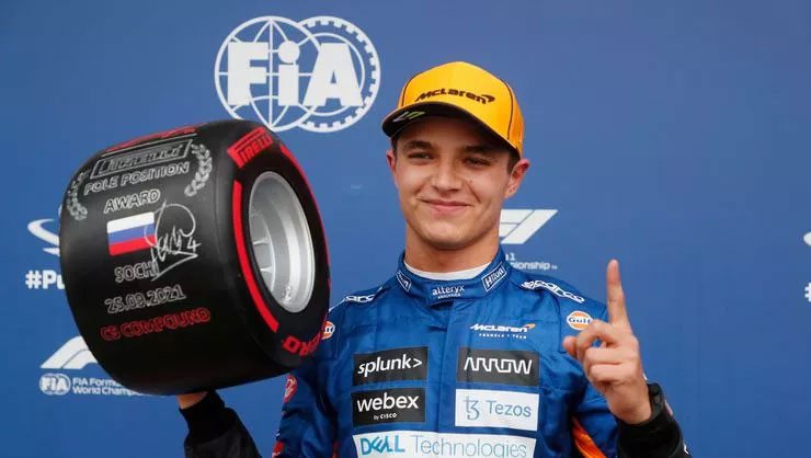 Lando Norris, ilk kez pole pozisyonunda!