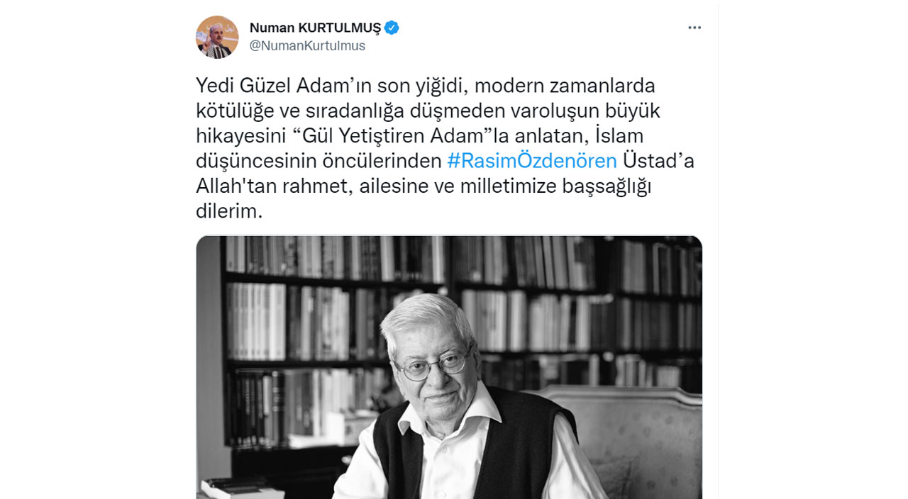 Türk edebiyatının acı günü… Usta yazar Rasim Özdenören için başsağlığı mesajları