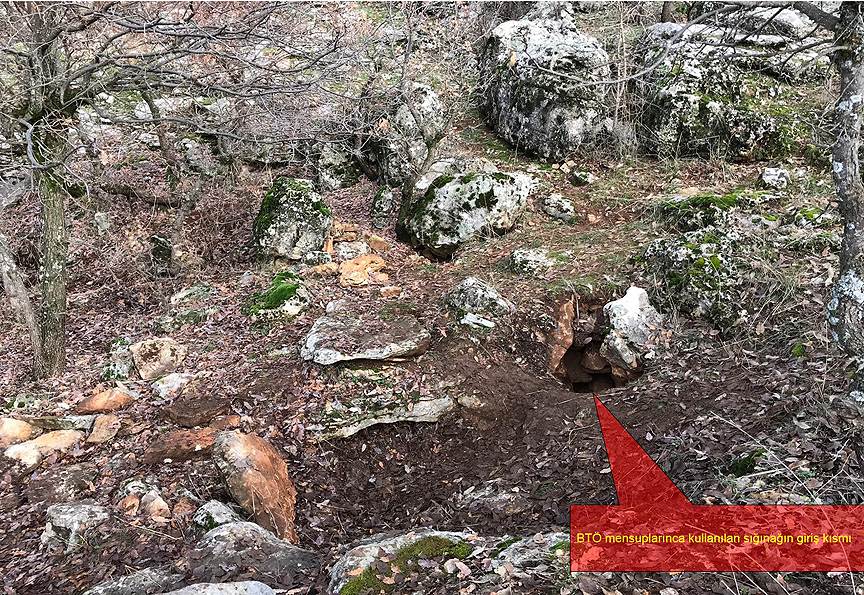 PKK'lı teröristlerin barındığı yerler imha edildi