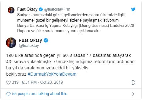 Oktay: Reformların ardından yükseliş bekliyoruz