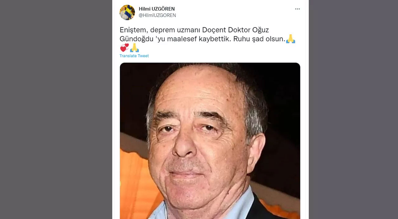 Ünlü deprem uzmanı Oğuz Gündoğdu son yolculuğuna uğurlandı