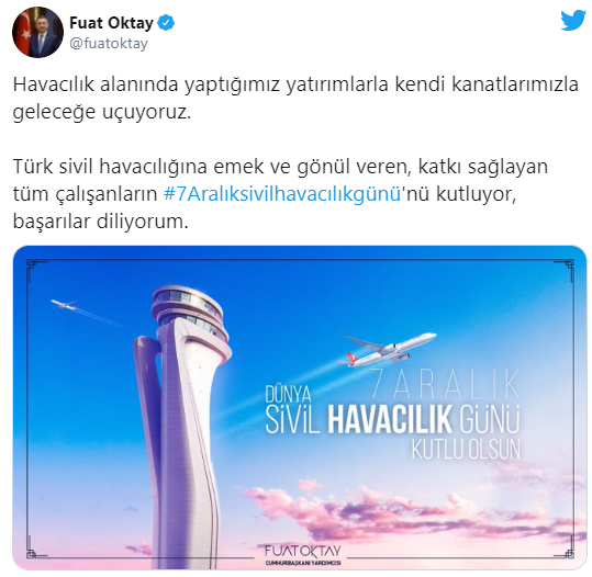 Cumhurbaşkanı Yardımcısı Oktay: Havacılık alanında yaptığımız yatırımlarla kendi kanatlarımızla geleceğe uçuyoruz