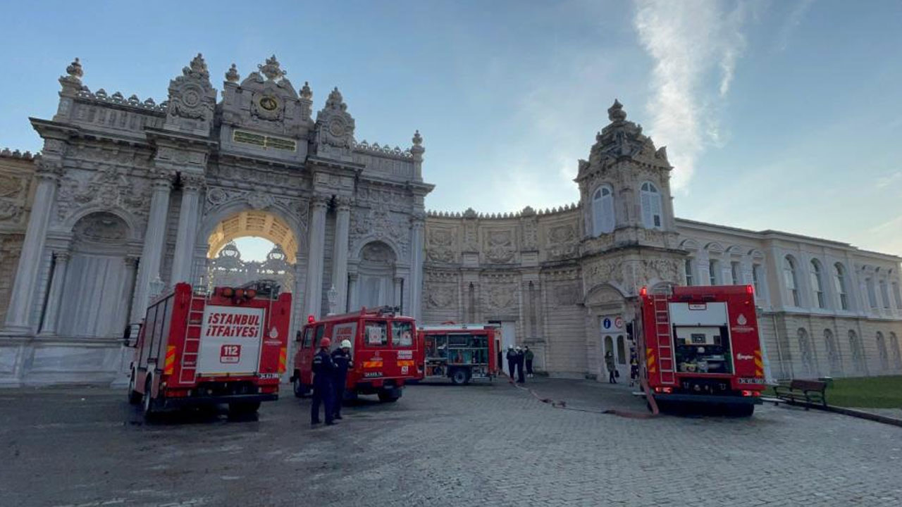 Dolmabahçe Sarayı'nda yangın paniği