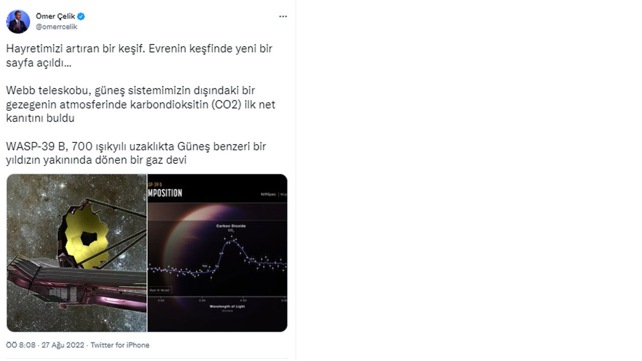 Ömer Çelik paylaştı: Hayretimizi artıran bir keşif