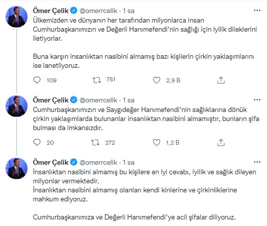 Bakan Bozdağ ve Ömer Çelik'ten sosyal medyadaki çirkin paylaşımlara tepki