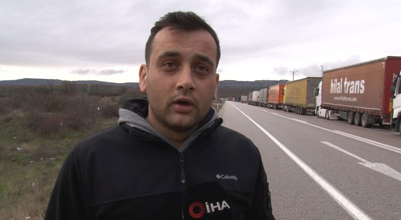 Hamzabeyli Sınır Kapısı’nda kilometrelerce tır kuyruğu: ‘Bulgaristan’dan kaynaklanıyor’