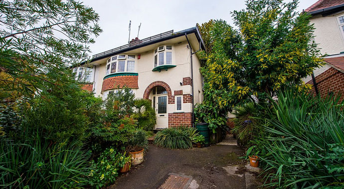 Evinin arka bahçesini ormana çevirdi