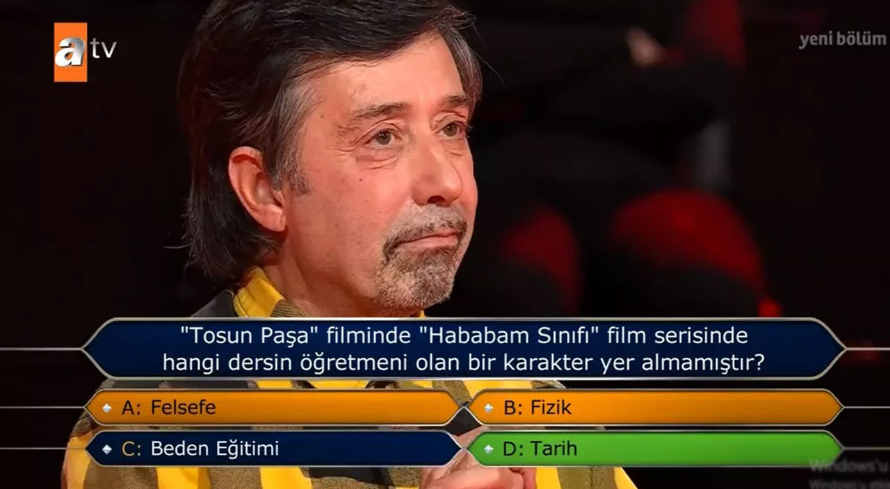 Oyuncu Osman Cavcı Kim Milyoner Olmak İster’e katıldı, elendiği soru şaşırttı