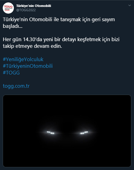 Türkiye'nin Otomobili'nden ilk paylaşım!