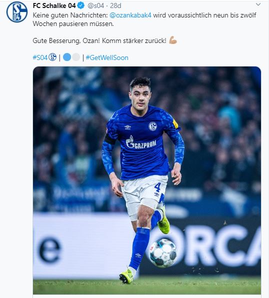 Ozan Kabak en az 9 hafta sahalardan uzak kalacak