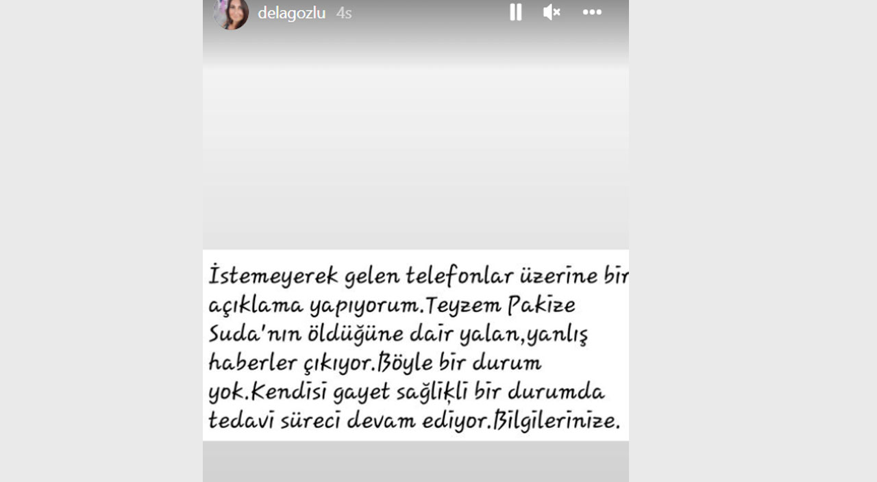 Öldüğü iddia edilen Pakize Suda’nın yeğeni isyan etti: İstemeyerek açıklama yapıyorum