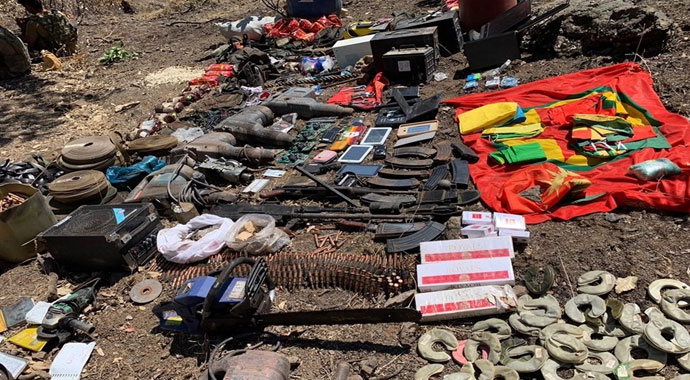 Pençe-2 Harekâtı'nda çok sayıda mühimmat ele geçirildi