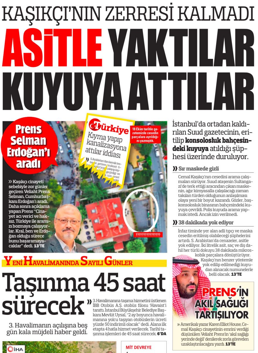 Kaşıkçı’nın cesedi asitle eritildi