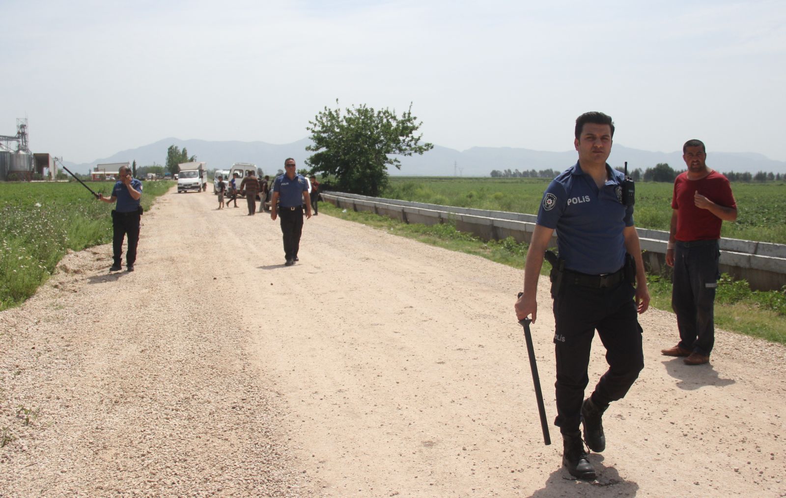"Başak timi" patates tarlasında nöbet tuttu