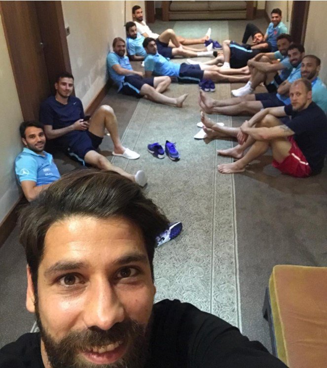 Kavgadan sonra Milli Takım kampından ilk poz!