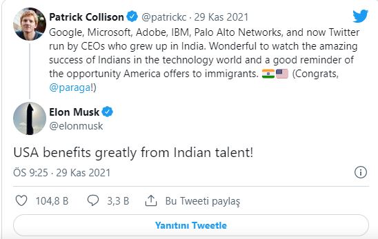 Twitter'ın da başına Hindistanlı Agrawal getirildi! Devlerin CEO’ları onların elinde