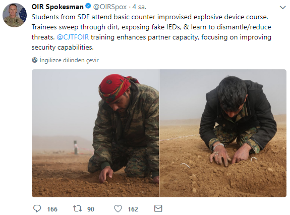 ABD'li komutandan PYD/YPG propagandası