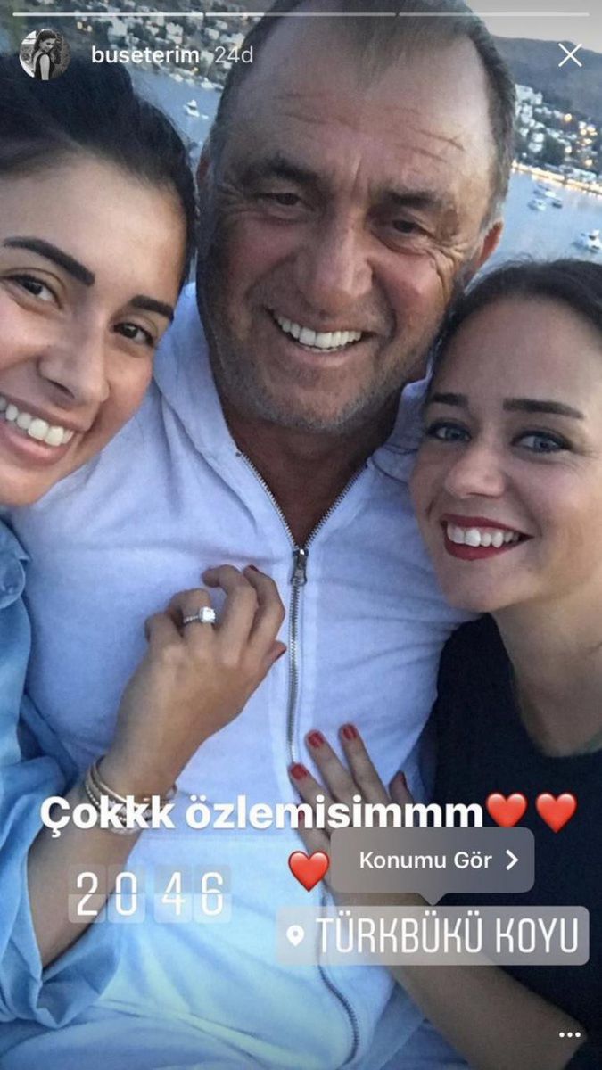 Fatih Terim'den mutluluk pozu