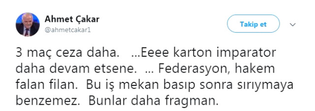 Ahmet Çakar, Fatih Terim'e ateş püskürdü: Bu iş mekan basıp sonra sıyırmaya benzemez
