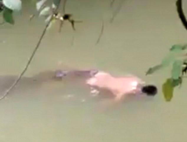 Timsah öldürdüğü adamı geri getirdi