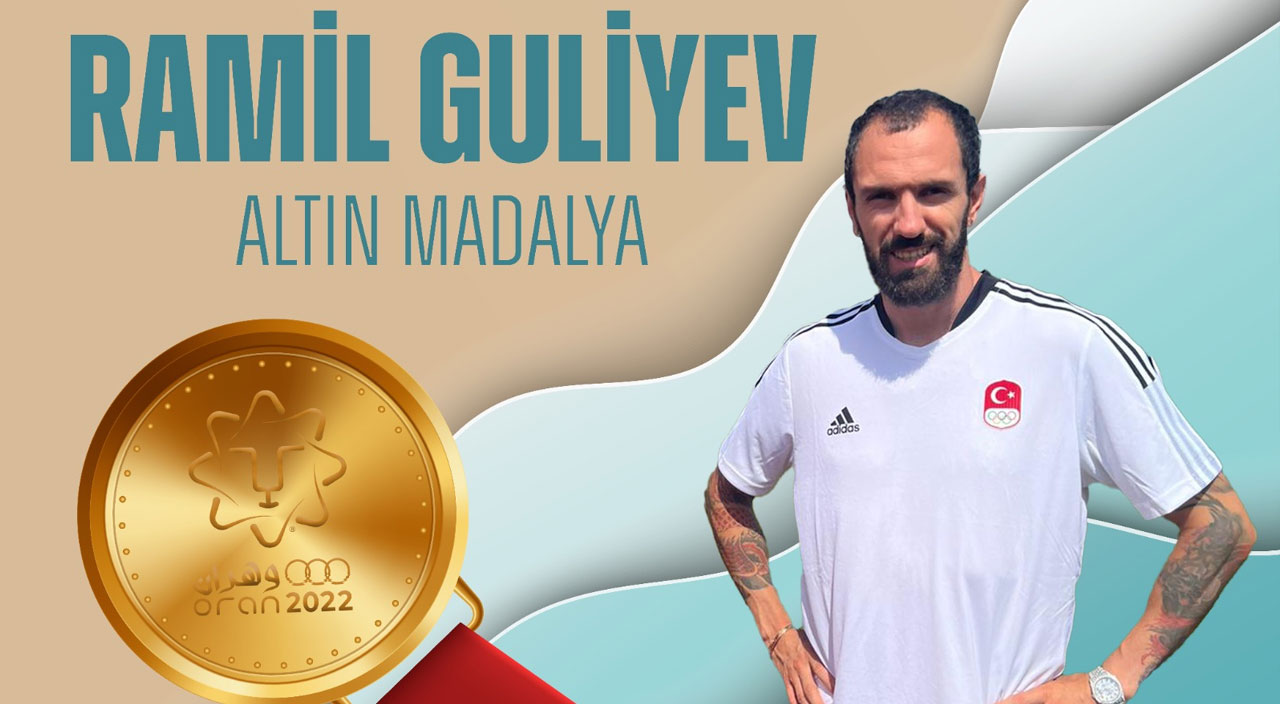 Ramil Guliyev 200 metrede üst üste 2. kez Akdeniz Oyunları şampiyon oldu