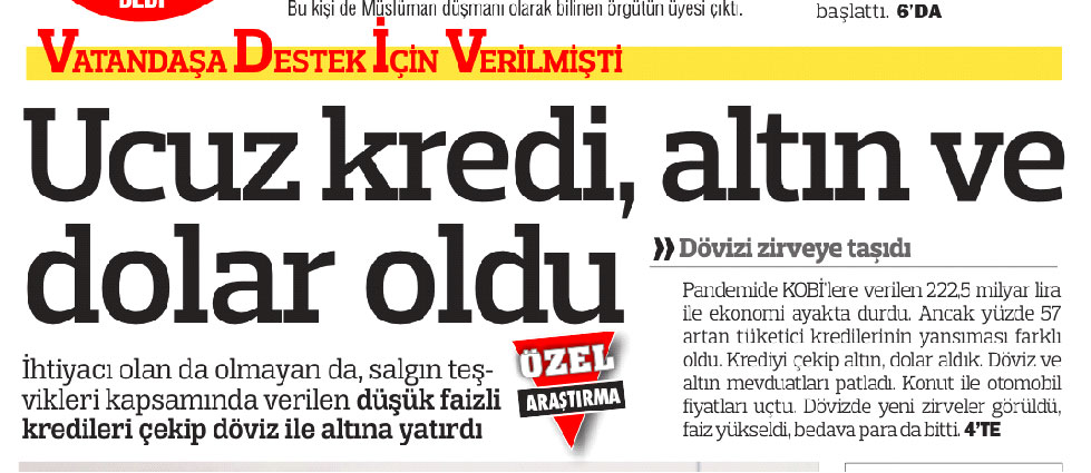 'Kredi çek, döviz al' dönemi artık bitti!