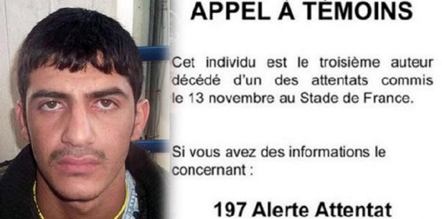 Fransa üçüncü saldırganın fotoğrafını yayımladı Fransa üçüncü saldırganın fotoğrafını yayımladı