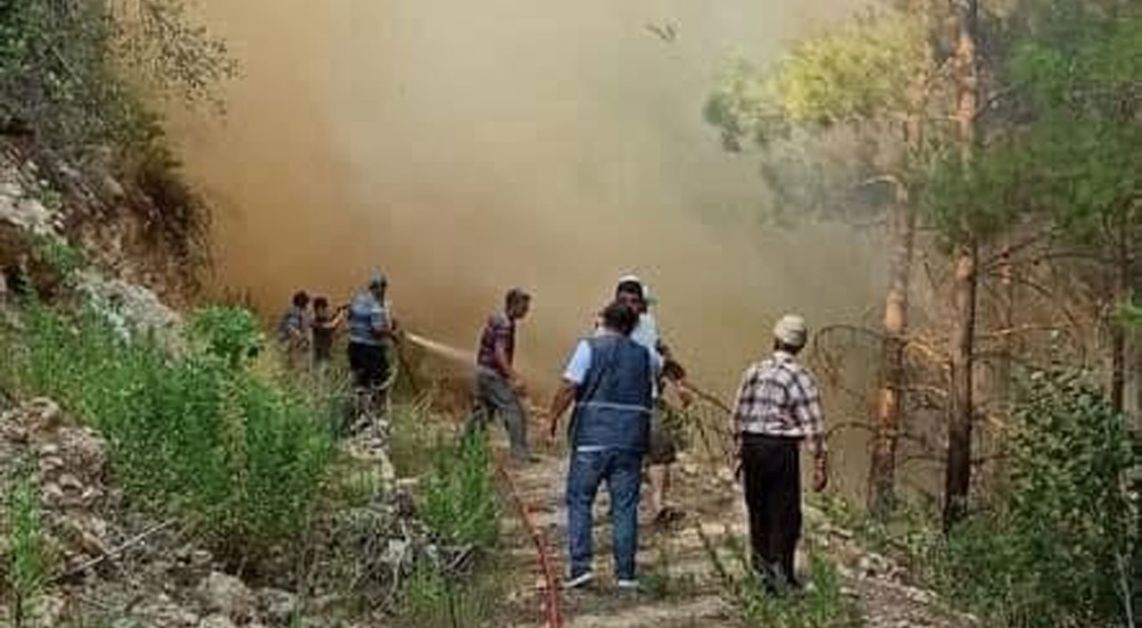 Burdur’da ormanlık alanda yangın çıktı