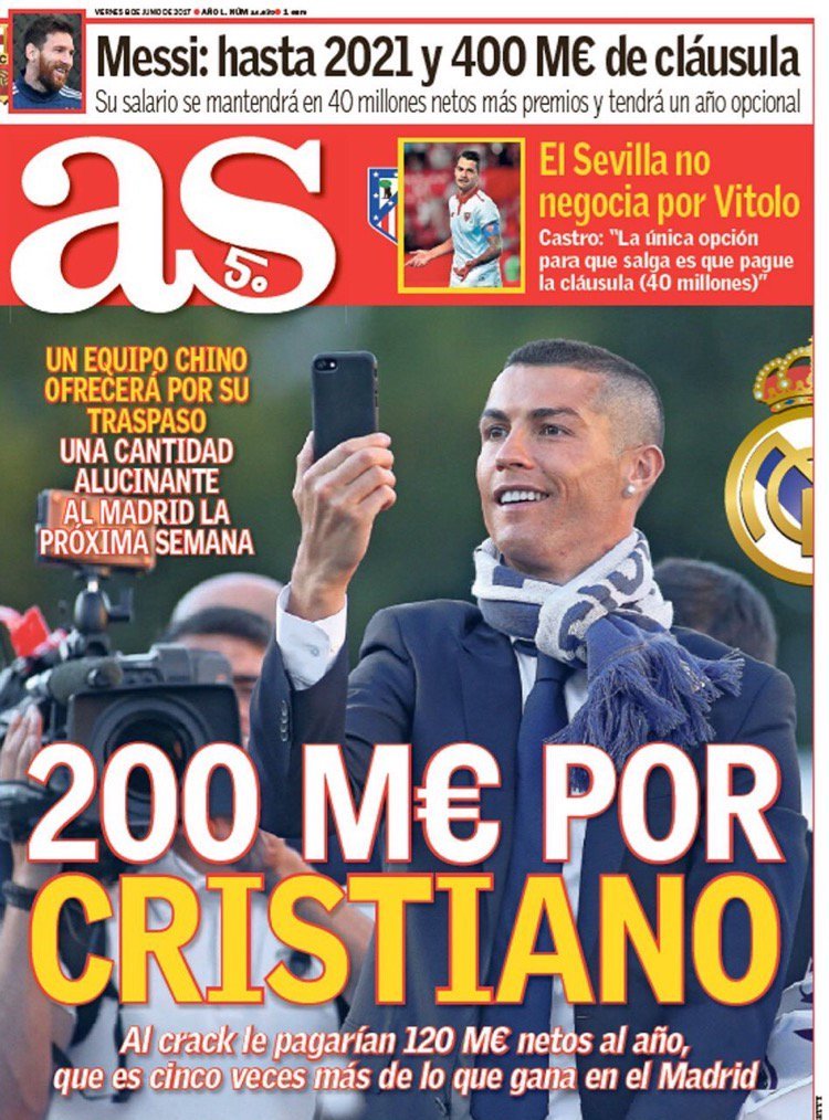 Ronaldo için 200 milyon euroluk teklif