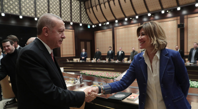 Cumhurbaşkanı Erdoğan, sinema sektörü temsilcilerini kabul etti