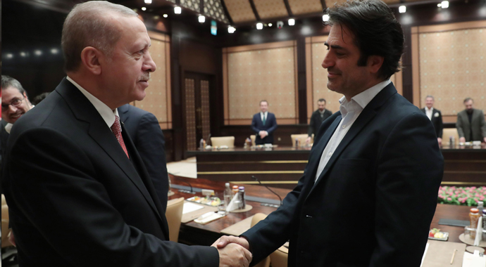 Cumhurbaşkanı Erdoğan, sinema sektörü temsilcilerini kabul etti