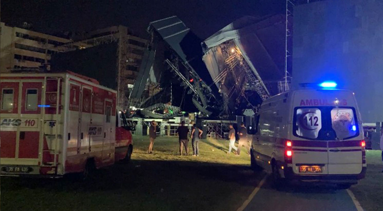 Hayranları gün sayıyordu: İzmir’de Tarkan’ın konser vereceği sahne çöktü